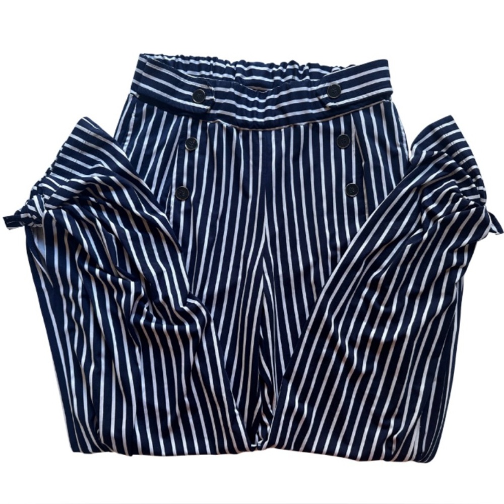 Robert Louis Blue and White Striped Pants